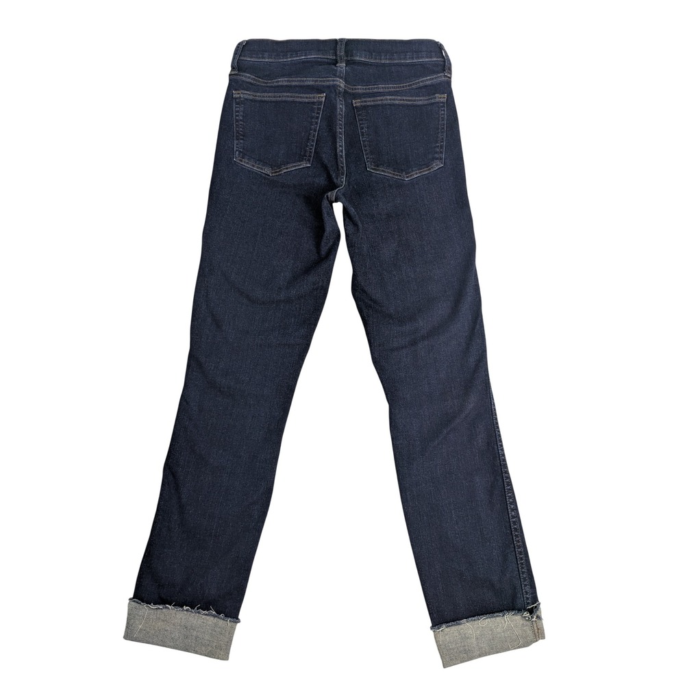 Jeans J.Crew Women 27T Dark Wash Raw Hem Vintage Straight
